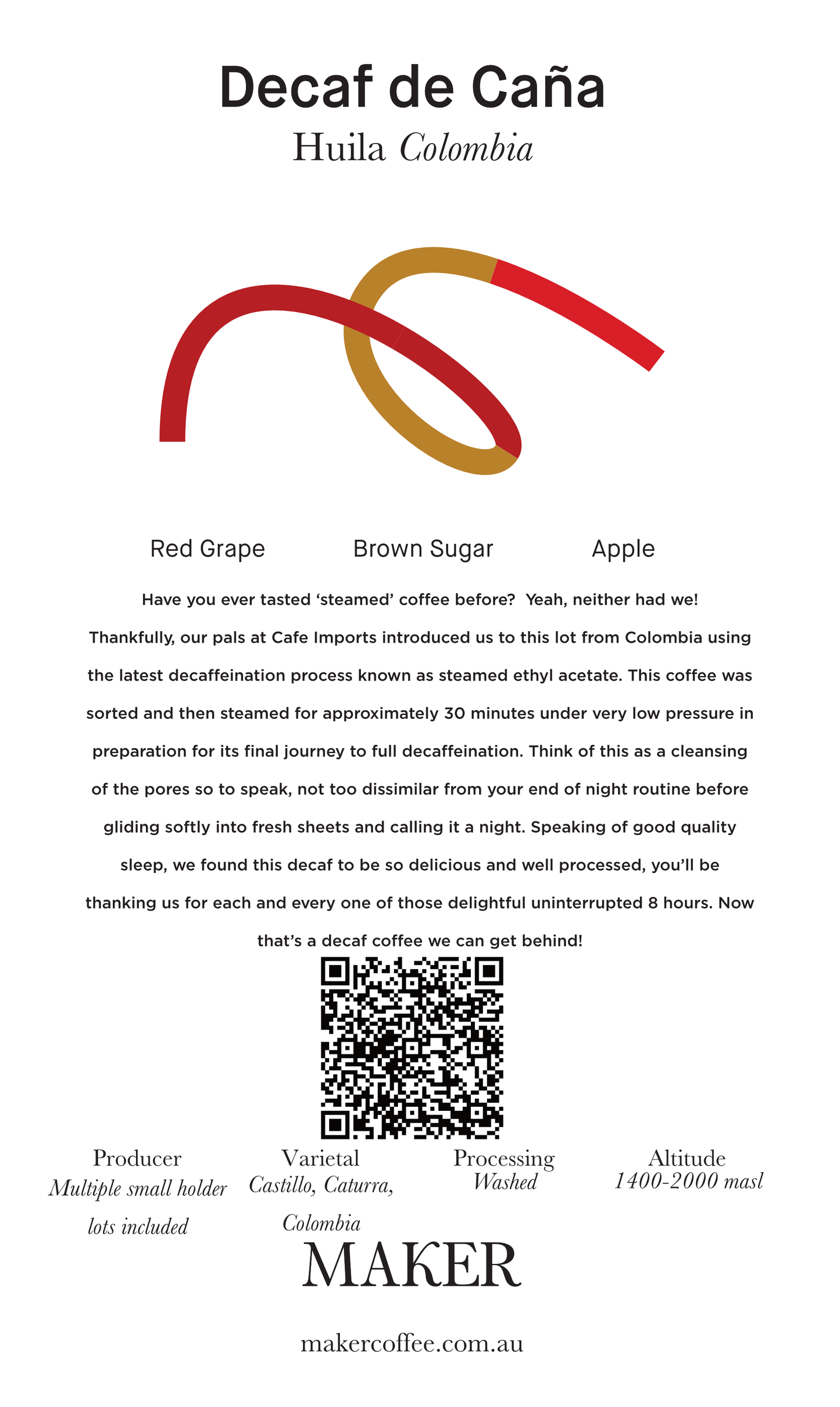 Colombia Decaf Espresso